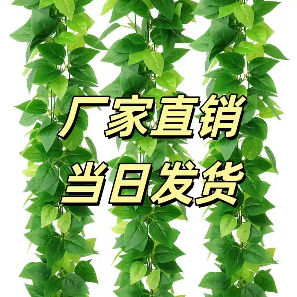 仿真假绿叶藤条花装饰树叶电线美化空调暖气管道水管遮挡室内塑料