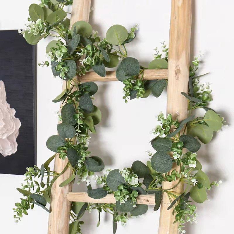 仿真绿植尤加利藤条家居装饰仿真藤条桉树叶藤蔓绿色植物吊顶装饰,家居饰品,壁饰,淘宝优惠券,粉丝福利购,淘宝优惠卷