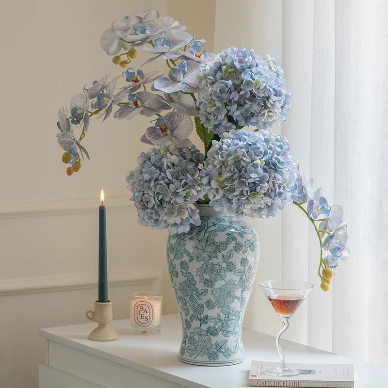 高品质单支仿真蝴蝶兰 湿感假花餐桌花艺酒店婚庆场景布置假花