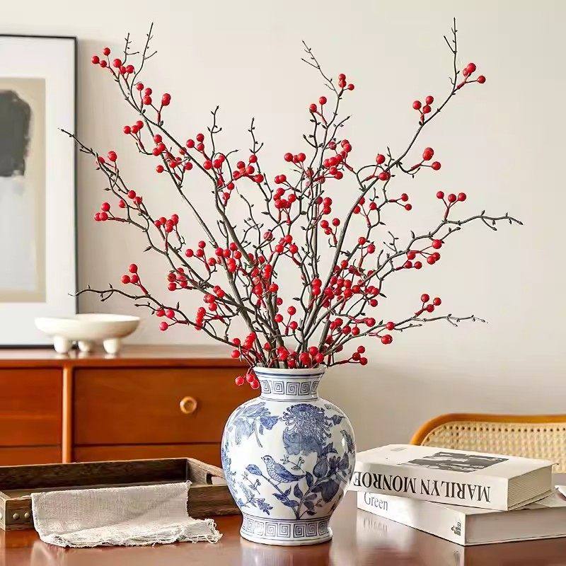 红果发财果假花仿真花摆设客厅乔迁招财果干花装饰品摆件家居花束,家居饰品,仿真花/假花,淘宝优惠券,粉丝福利购,淘宝优惠卷