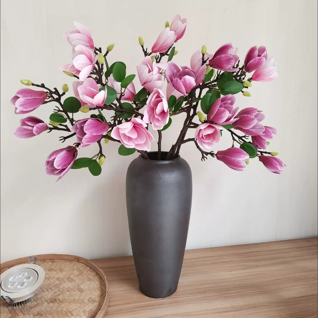 高档含苞玉兰花仿真花中式花艺
