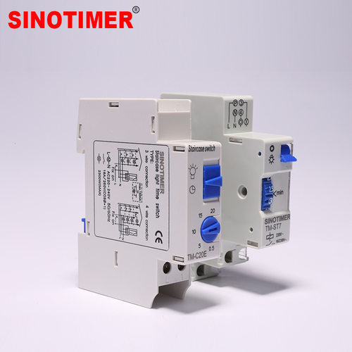 TM-ST7 7分钟间隔楼道定时器石英机械式时控开关 220V导轨安装