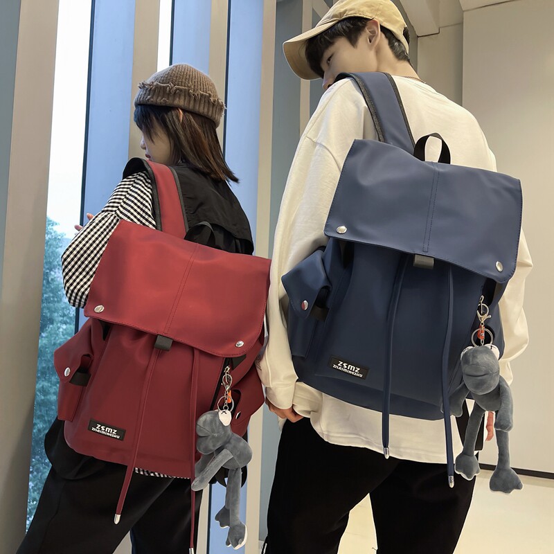 新款16寸电脑大容量大学生情侣双肩包男旅行防泼水拉链书包女休闲