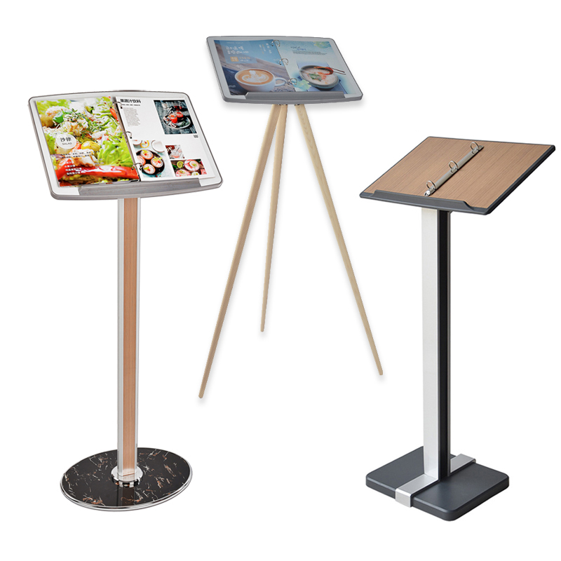 餐厅门口立式翻页菜单活页菜谱夹