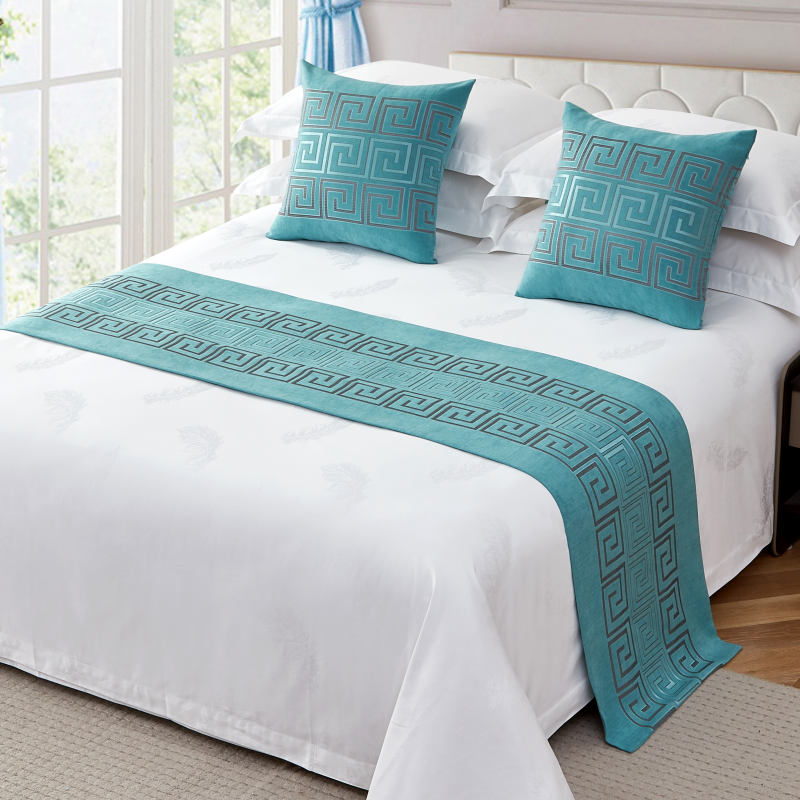 床旗床尾巾宾馆民宿酒店床上用品高档奢华家用床搭条床围巾床盖垫,床上用品,床盖,淘宝优惠券,粉丝福利购,淘宝优惠卷