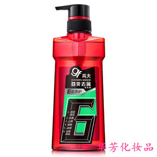 高夫劲爽去屑洗发露400ML零硅油6重养护薄荷精华净爽清凉舒爽清洁