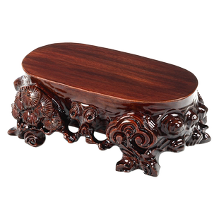 实木奇石根雕底座可挖槽石头花盆佛像玉石鱼缸花瓶摆件木底座托架