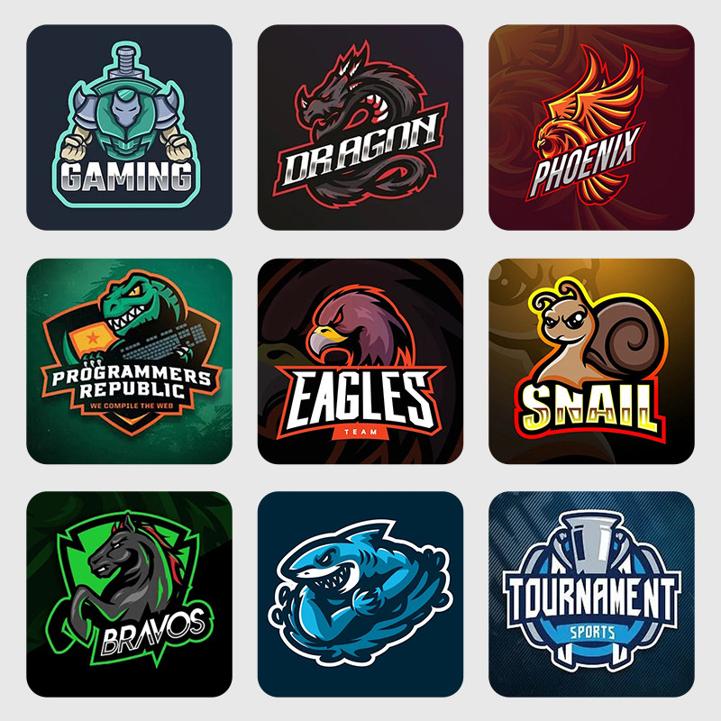 logo设计战队队徽字体设计定制球队俱乐部卡通头像标志电竞商标