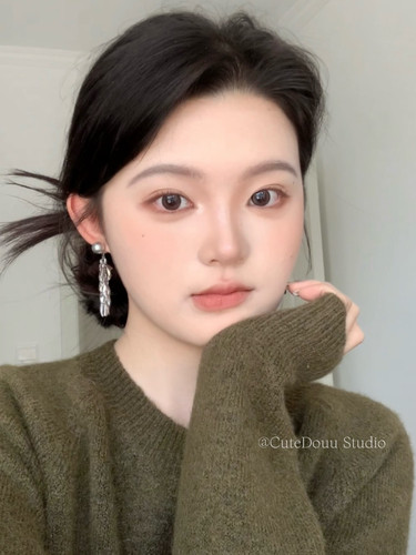 CuteDouu羽毛流苏耳钉耳夹