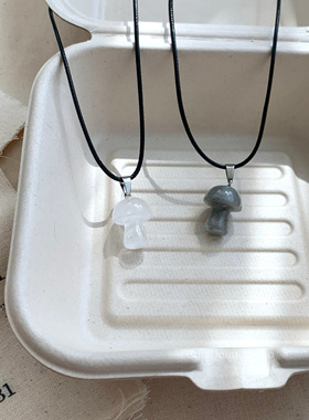 CuteDouu森林蘑菇百搭毛衣链