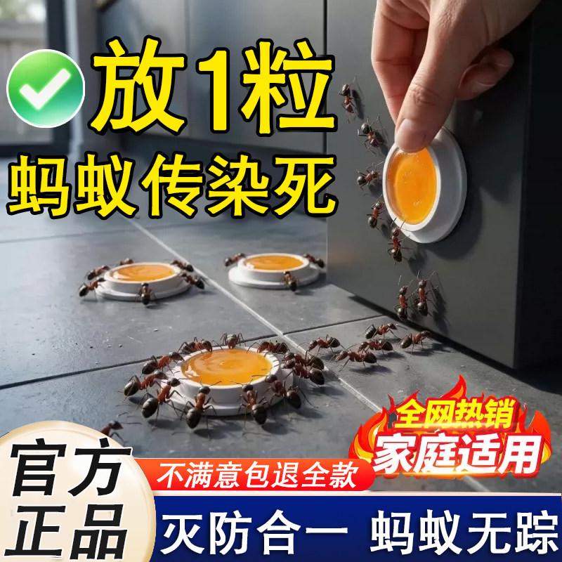蚂蚁药家用室内非无毒一锅全窝端灭除杀小黄红蚁专用强效驱赶神器