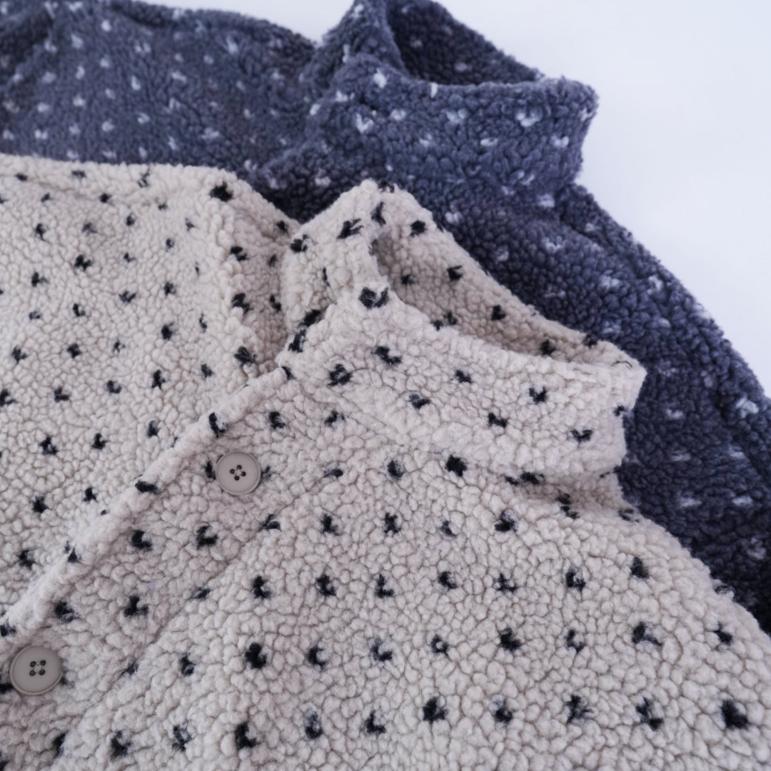 秋冬泡菜单立领波点羊羔毛外套女短款宽松休闲百搭毛毛外套上衣,女装/女士精品,短外套,淘宝优惠券,粉丝福利购,淘宝优惠卷