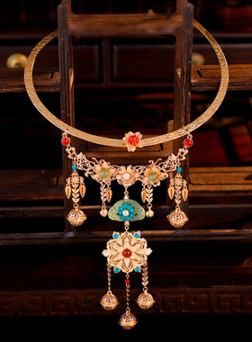 古风明制吊坠流苏项圈