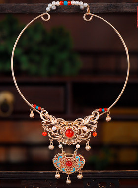 古风流苏平安锁项圈汉服百搭