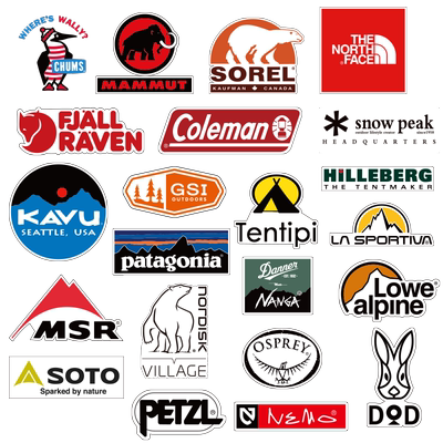 户外徒步野营帐篷露营探险驴友北脸chums极限贴画汽车笔记本贴纸