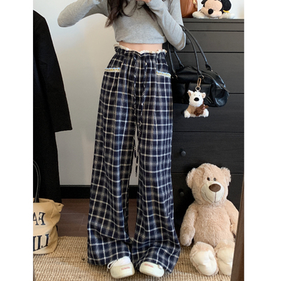 长裤蕾丝拼接系绳小众2025年夏季