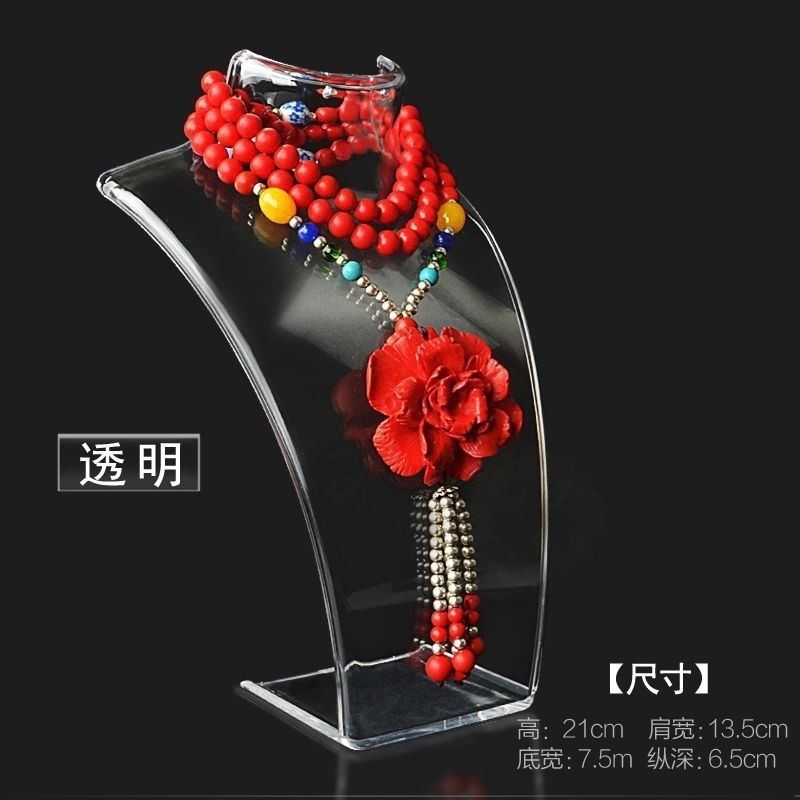 亚克力模特人像首饰架吊坠项链珠宝展示架挂项链珠宝首饰收纳