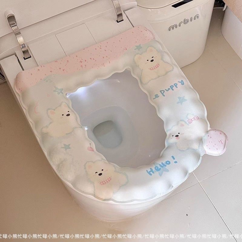马桶垫夏季马桶垫eva防水四季通用粘贴夏天家用厕所免洗水坐垫