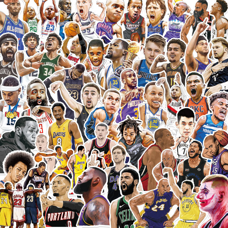 美职篮NBA热门球星人物贴纸