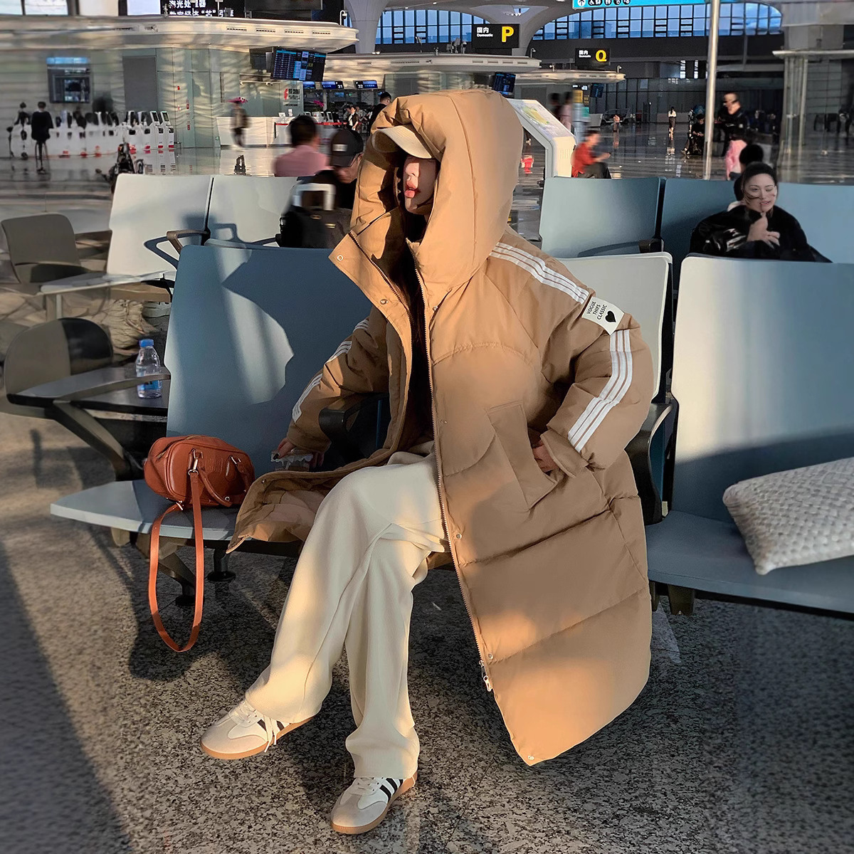 奥莱棉服女2025年长款冬季新款韩版外套宽松时尚百搭棉衣加厚棉袄