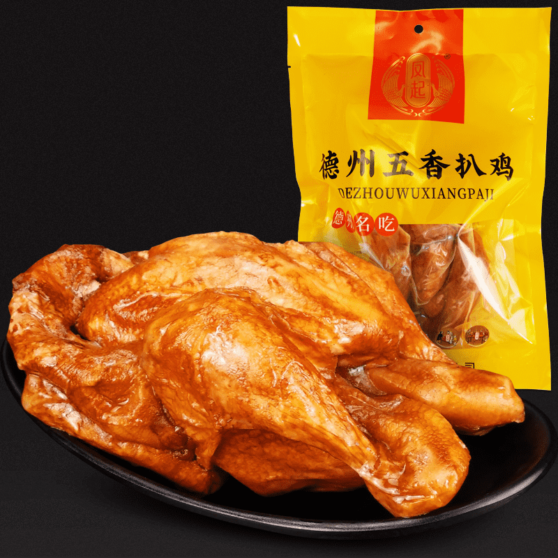 德州五香扒鸡凤起脱骨山东特产