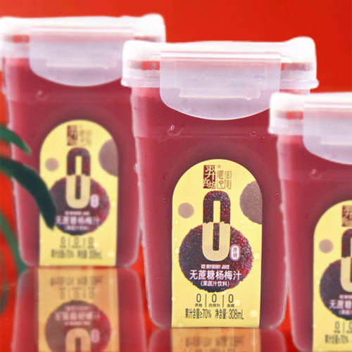 羿宫坊无蔗糖冰杨梅汁308ml瓶装