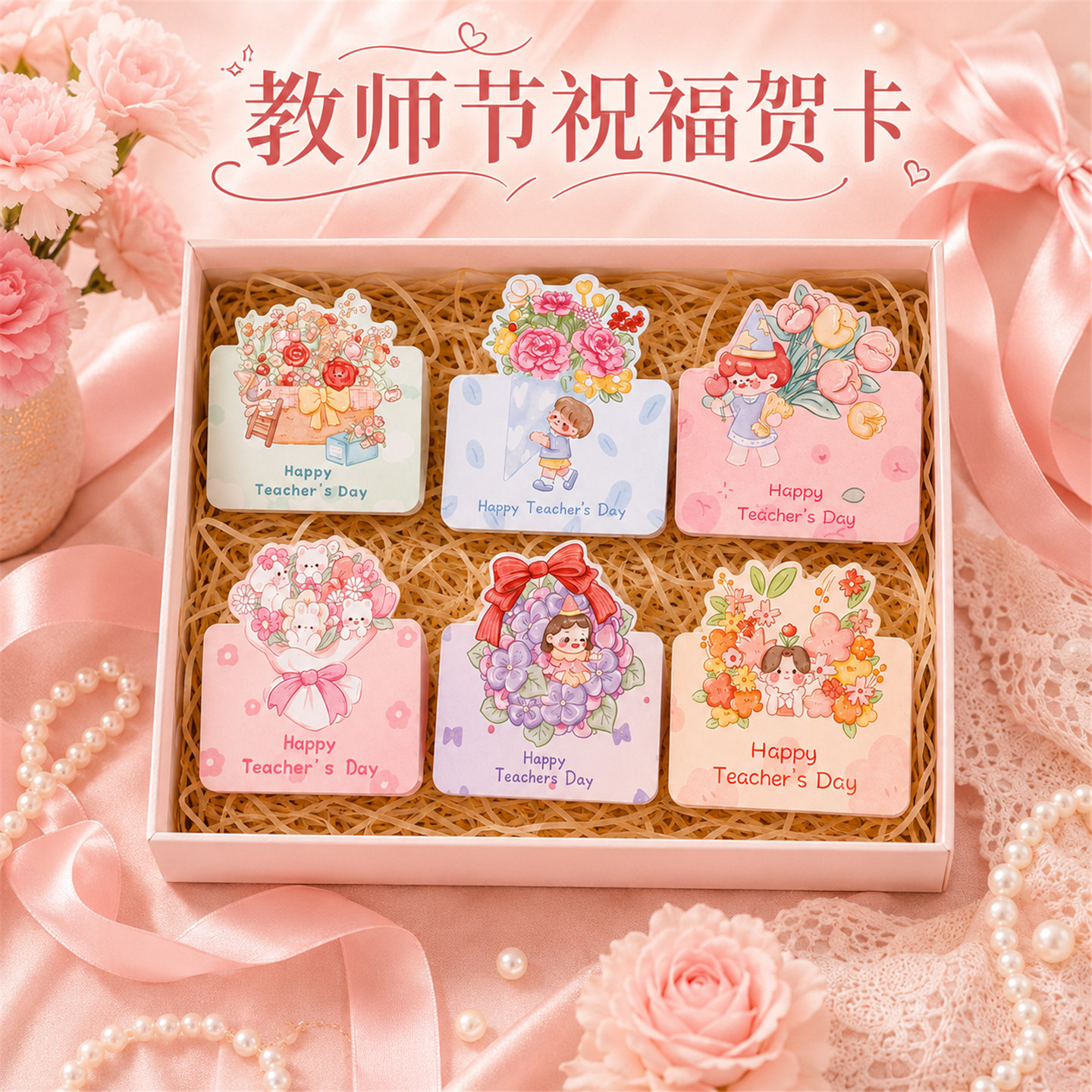 3D立体贺卡送老师教师节贺卡图片