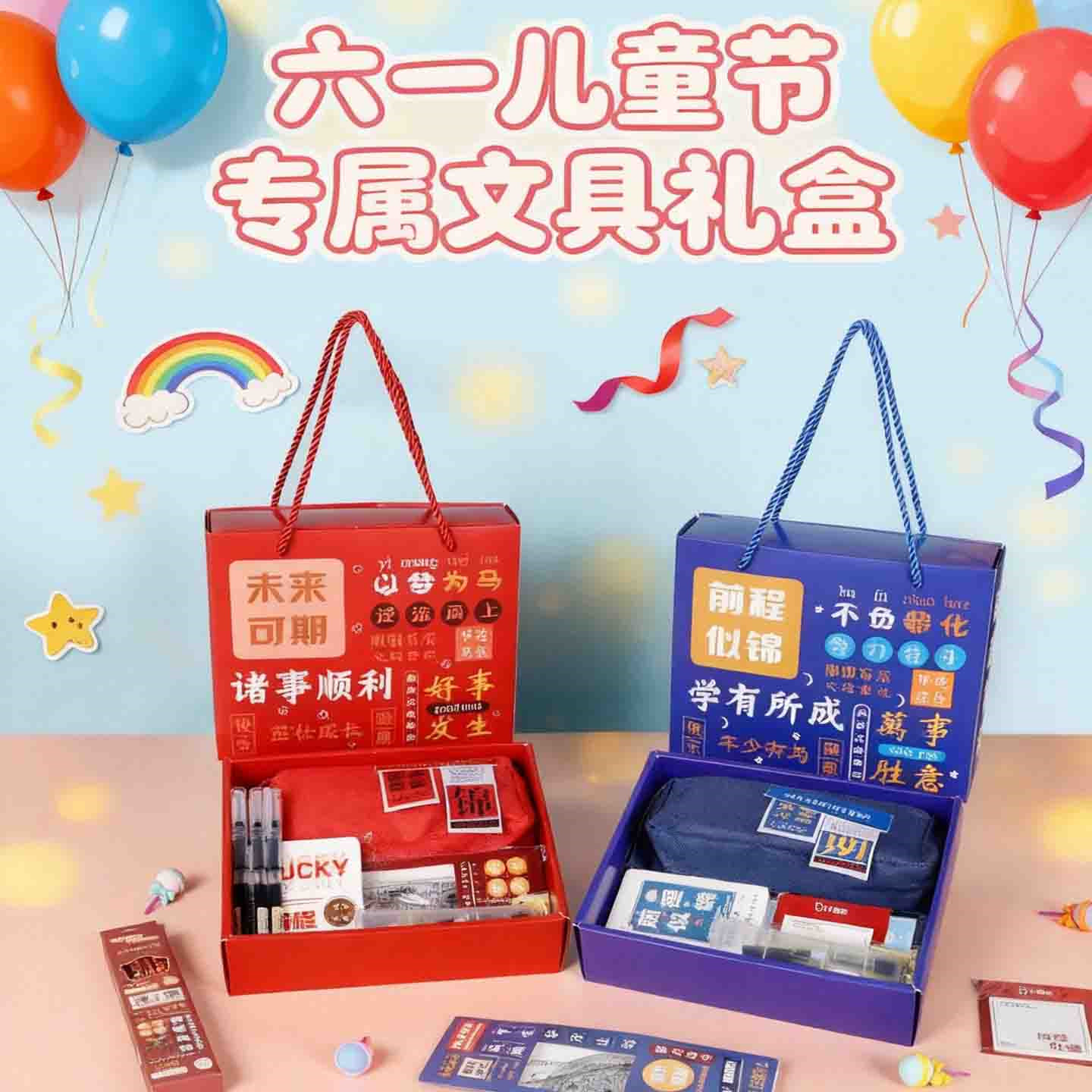 励志文具礼盒六一儿童节送礼图片