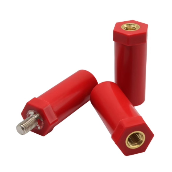 JYZ30*25 红色绝缘子螺杆型SB30新能源绝缘柱高强度支撑架M6M8M10