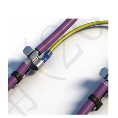 TSC-RCL屏蔽线夹带线鼻子防电磁PE电缆线夹接地端子0.5-6MM²平方