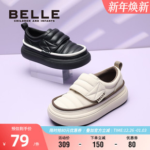 洋气百搭软底板鞋 百丽童鞋 厚底舒适防滑宝宝鞋 男女童休闲鞋 秋冬季