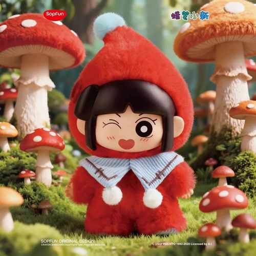 现货正品SOPFUN蜡笔小新矮人童话搪胶毛绒盲盒潮玩挂件玩偶礼物女