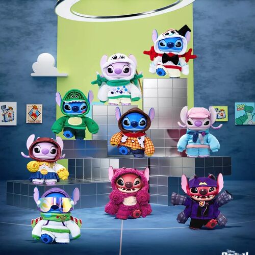 miniso名创优品史迪奇玩具总动员街头系列搪胶毛绒盲盒生日礼物女