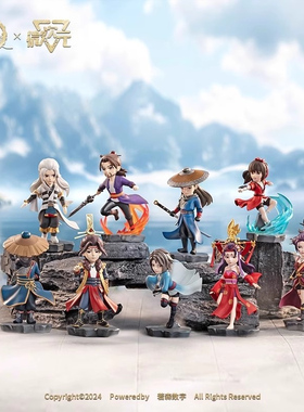 现货画江湖之不良人第七季盲盒Q版手办桌面摆件动漫潮玩生日礼物