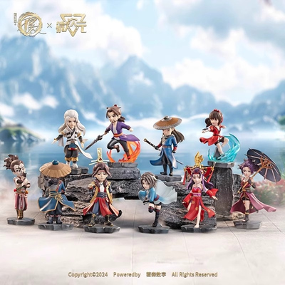 现货画江湖之不良人第七季盲盒Q版手办桌面摆件动漫潮玩生日礼物