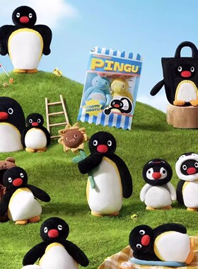 官方正品 SPACE Pingu MINI MEME系列毛绒挂件盲盒可爱玩偶礼物女