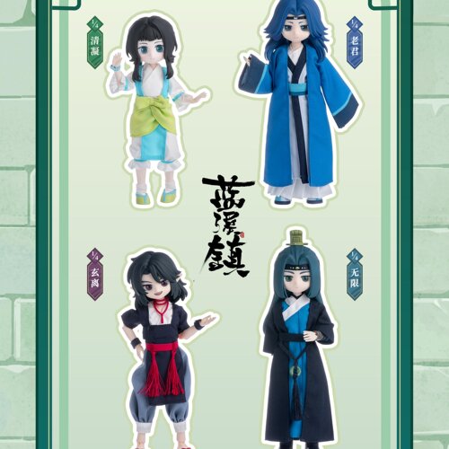 现货正品SIMONTOYS罗小黑蓝溪镇系列BJD盲盒手办关节可动玩偶礼物