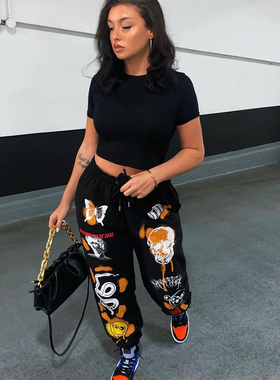 Jogging pants overalls street casual sports pants 2021女士