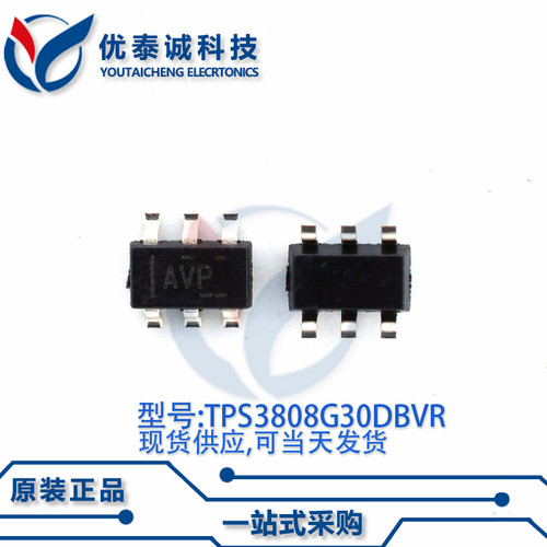 监视器TPS3808G30DBVT TPS3808 丝印:AVP SOT23-6