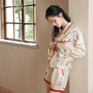 可外穿家居服 6A级桑蚕丝套装 休闲假期 一茧一丝原创真丝睡衣夏季