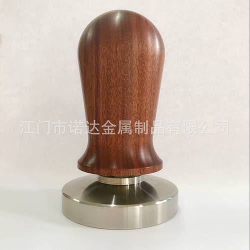 厂家直供木手柄弹力不锈钢粉锤弹力压粉器可调节弹力压粉锤