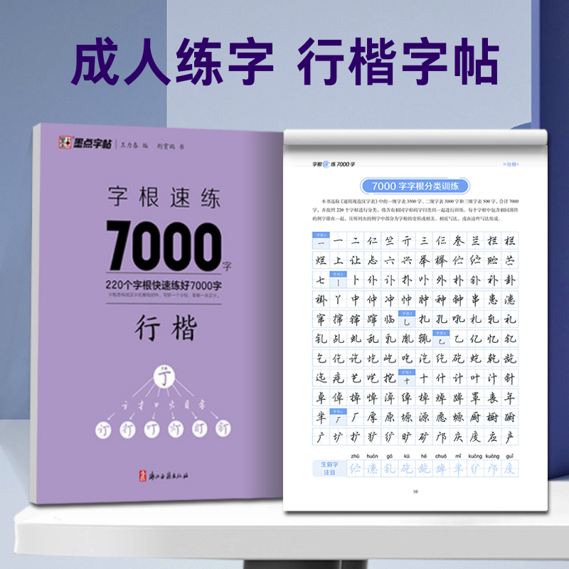 墨点字根练字行楷字帖