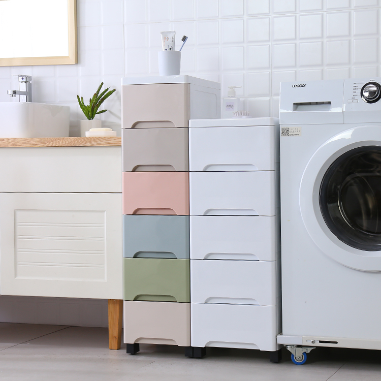 20/25/30宽夹缝收纳柜抽屉式塑料收纳箱缝隙整理储物柜厨房置物架