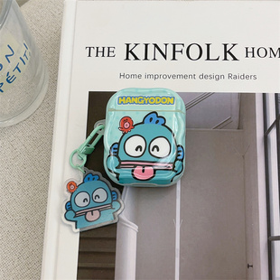 可爱搞怪大脸丑鱼汉顿适用airpods4代耳机套2/3三代airpodsPro第二代保护壳苹果蓝牙耳机套Pro2趣味软壳情侣