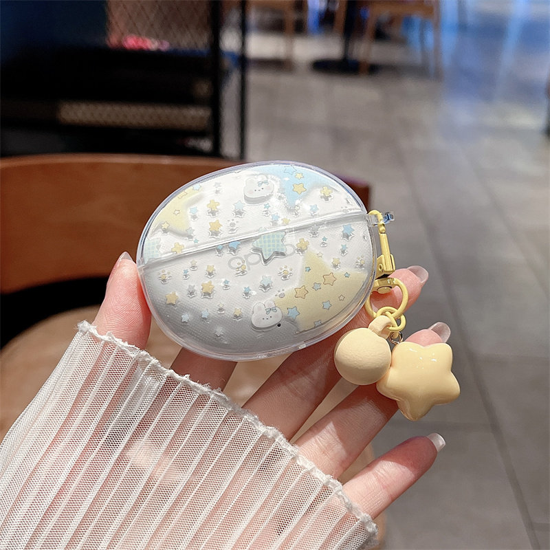 小清新满屏星星兔子四叶草耳机套