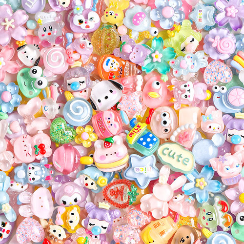 萌卡熊奶油胶配件3d立体贴片