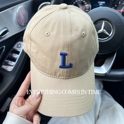 65CM大头围奶茶色L字母深顶16CM