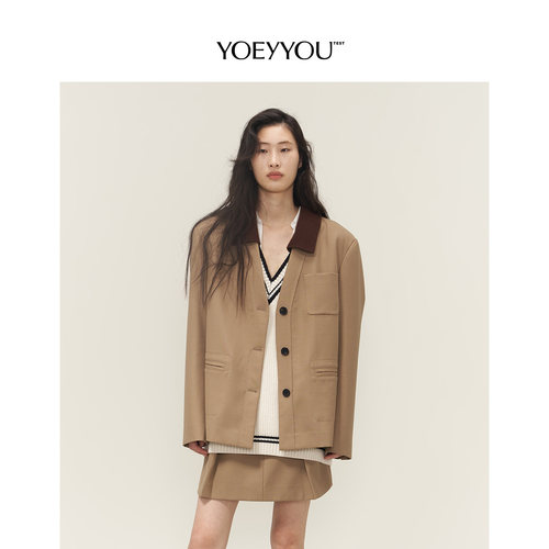 开衫式西装外套小众设计师品牌