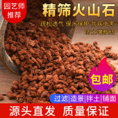 火山石颗粒养花兰花专用养鱼造景兰花多肉铺面石透气鱼缸火山岩