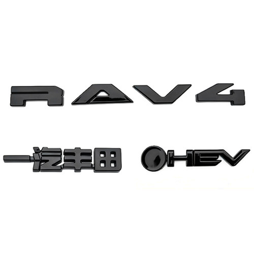 26款荣放RAV4尾箱字母标盖黑化